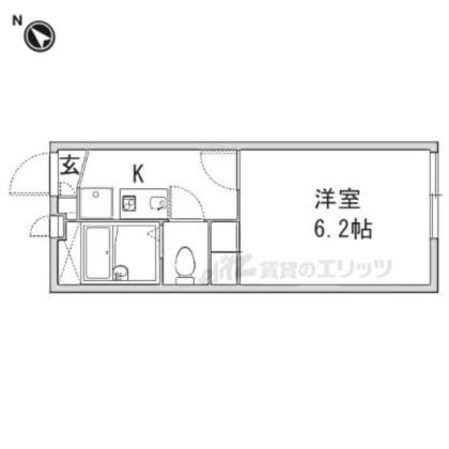 レオパレス安清　Ｋの物件間取画像